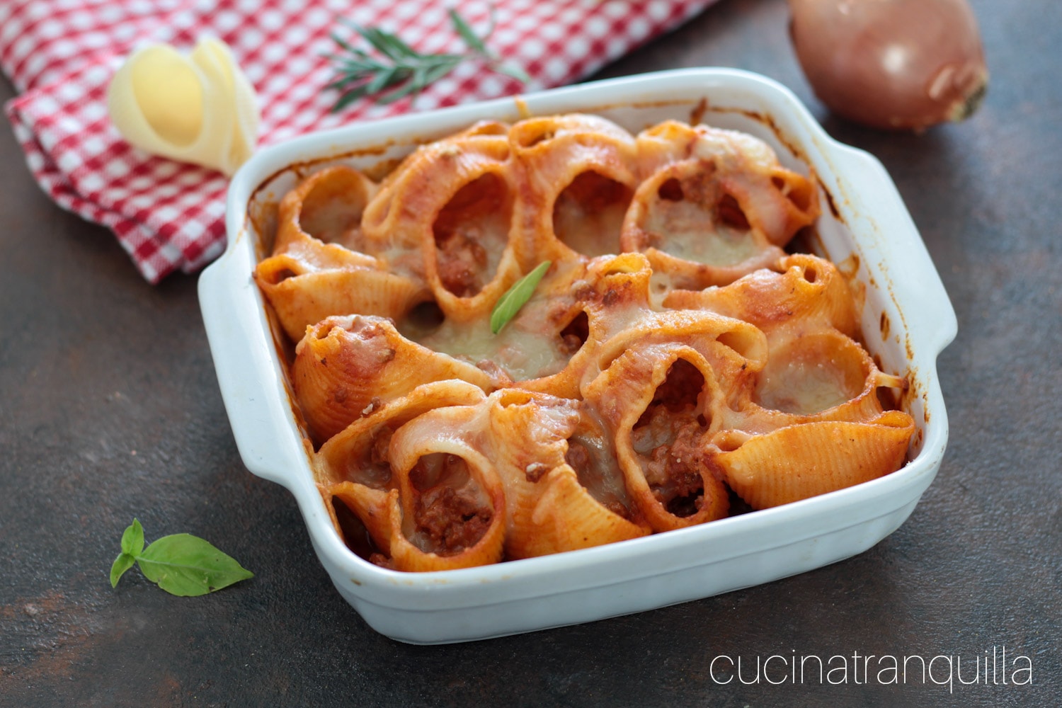 Pâtes farcies au four