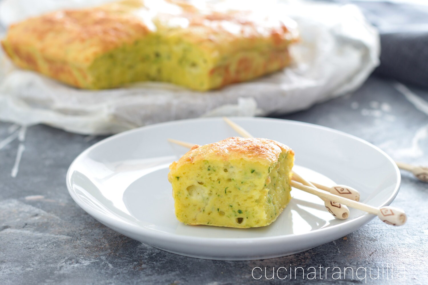 Tarte rustique aux œufs et courgettes