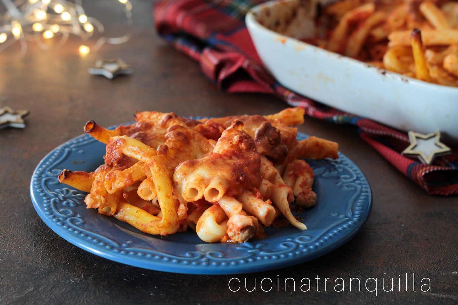 Ziti gratinés au four