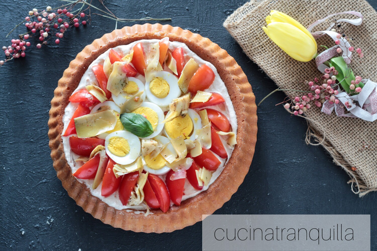 Tarte salée de Pâques farcie