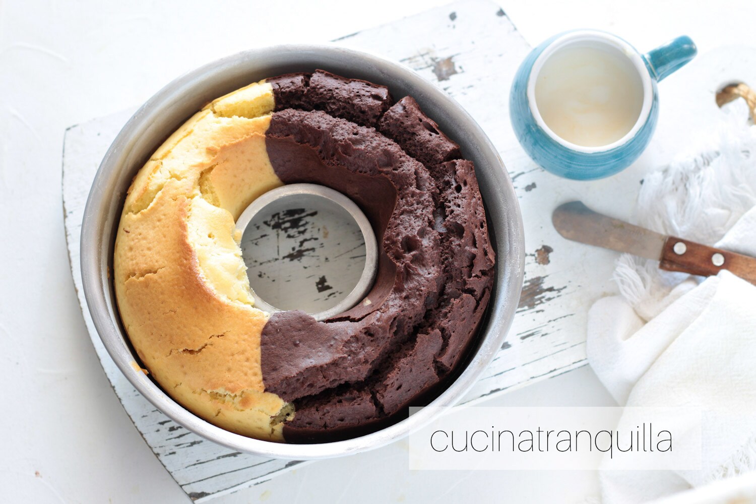 Gâteau marbré sans crème