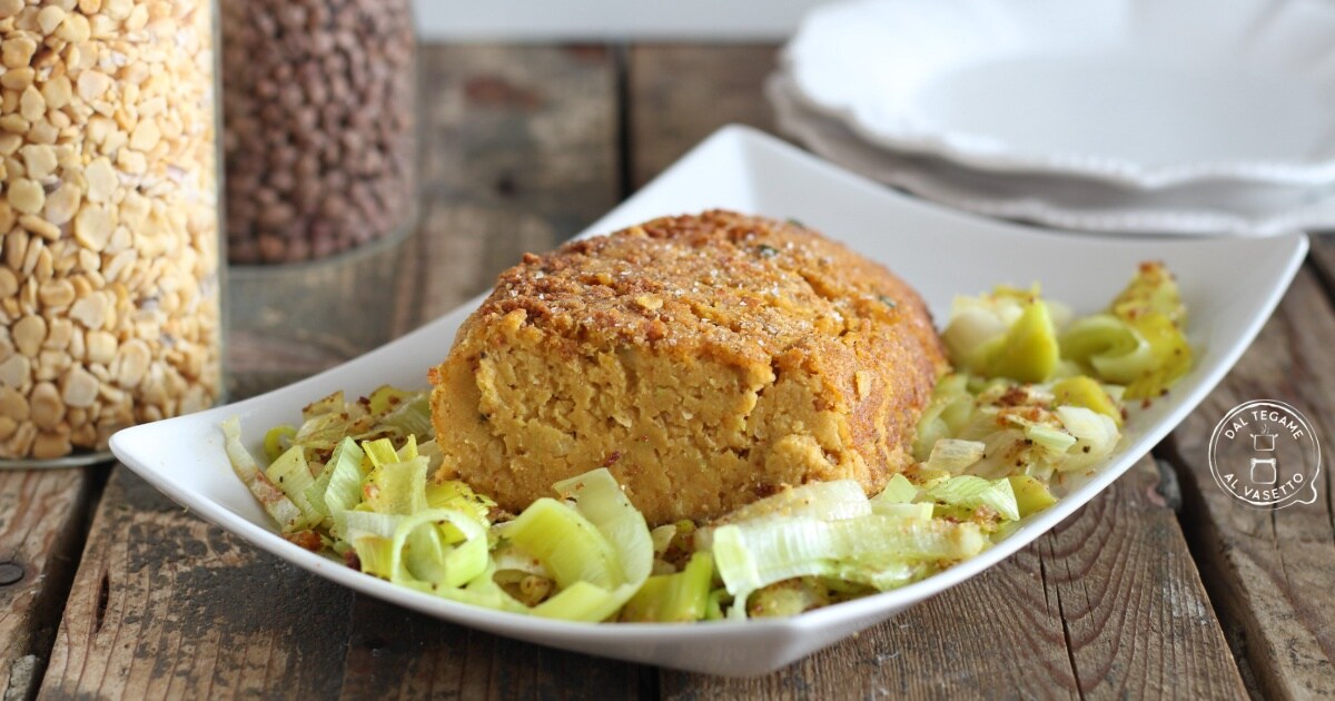 Pain de viande de pois chiches et courgettes