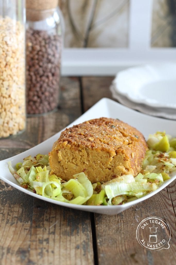 Pain de viande de pois chiches et courgettes