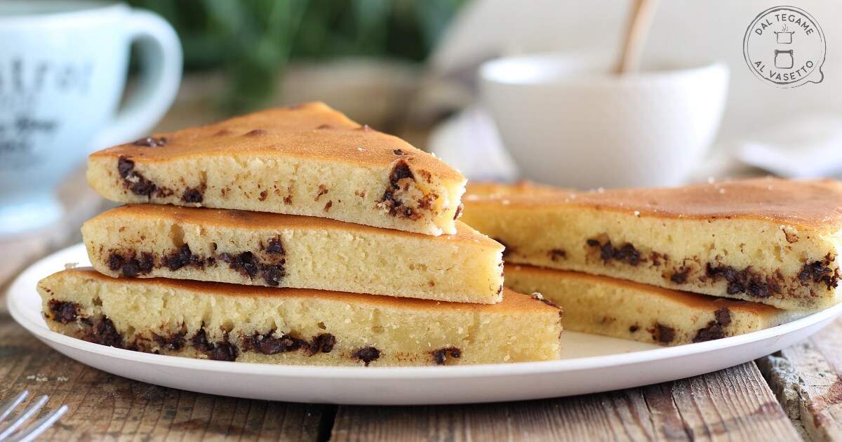 Pancake aux pépites de chocolat au micro-ondes