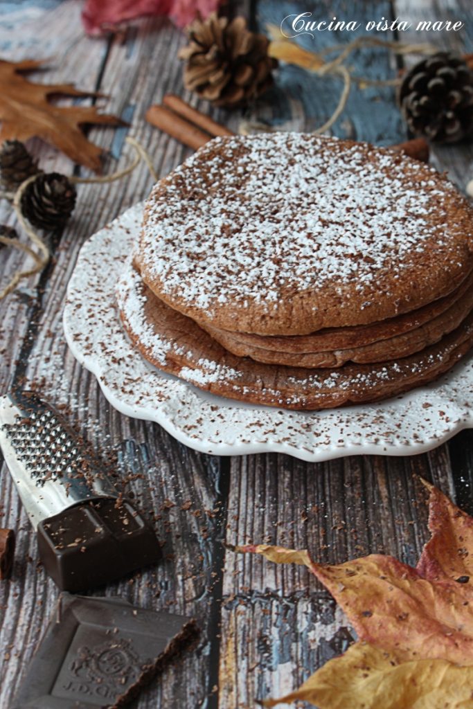 Pancakes avoine et chocolat Cuisine vue sur mer