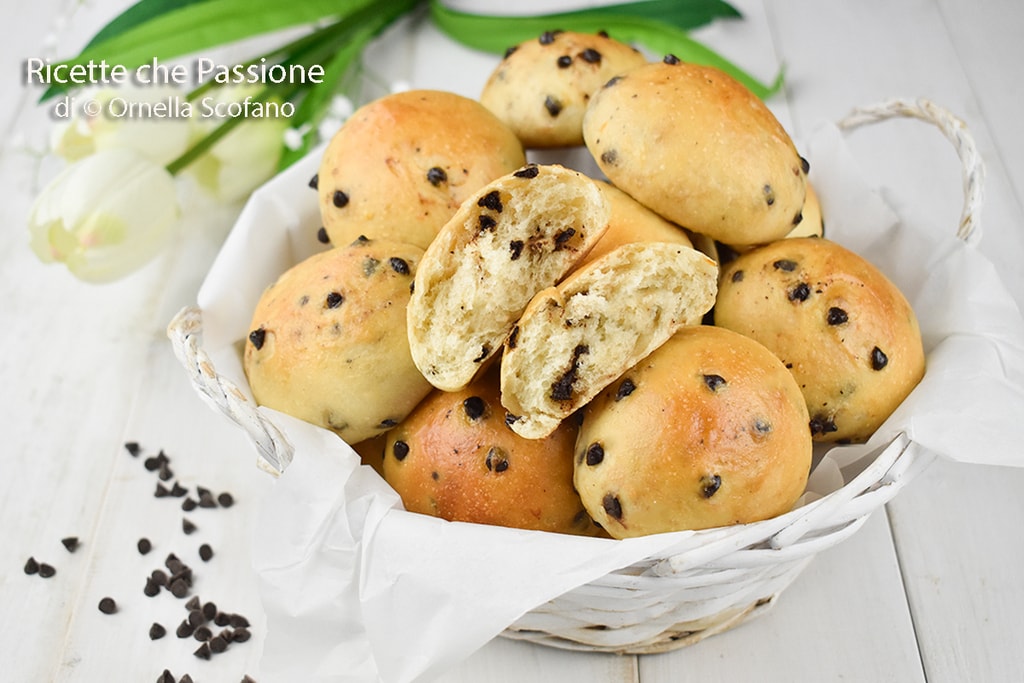 recette pangoccioli brioche avec des pépites de chocolat