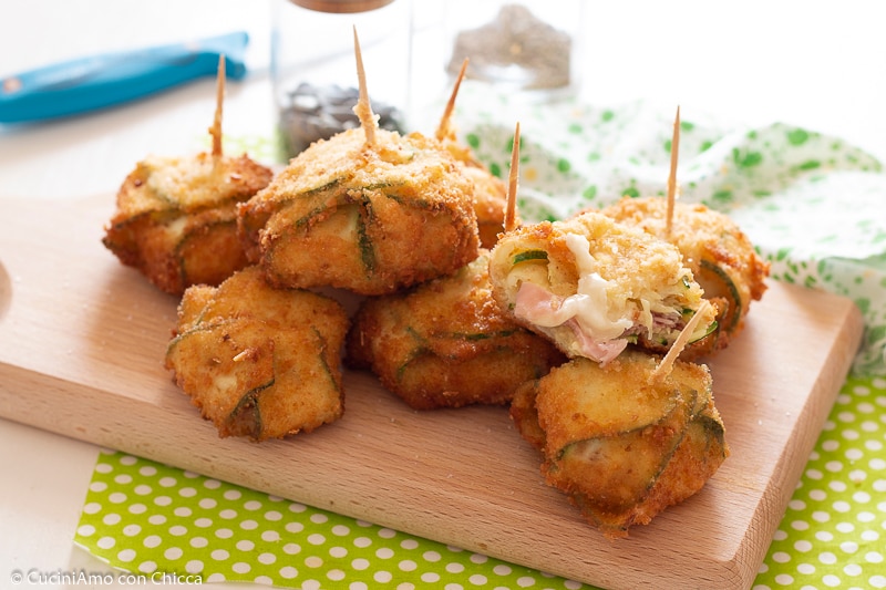 Paniers de courgettes croustillants