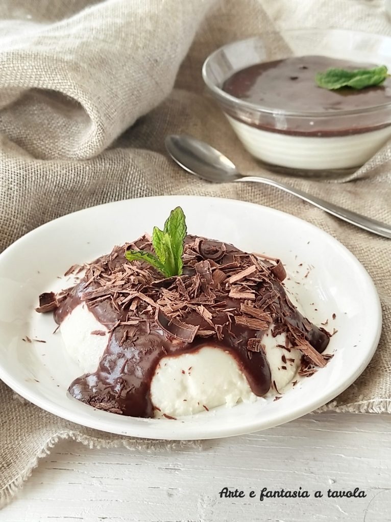 Panna cotta au chocolat