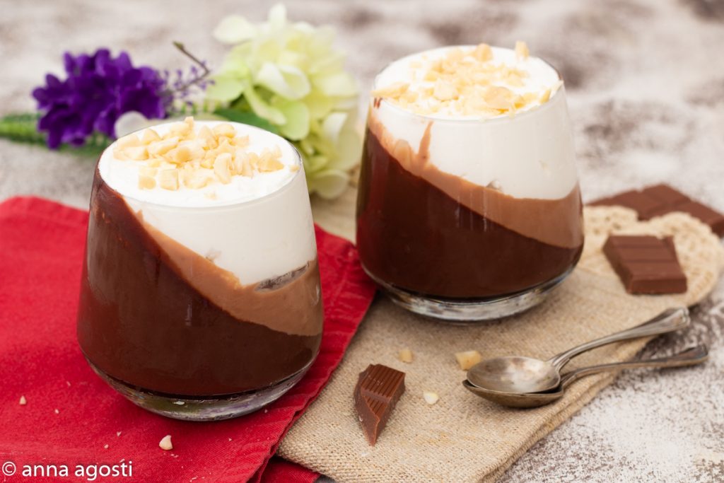 Panna cotta aux 3 chocolats