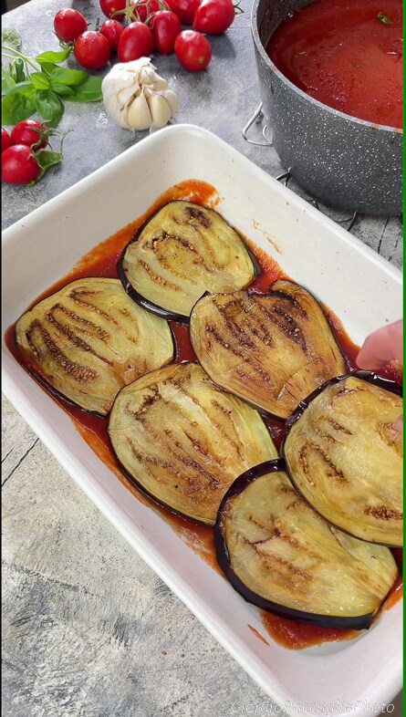 Parmigiana d'aubergines à la sicilienne