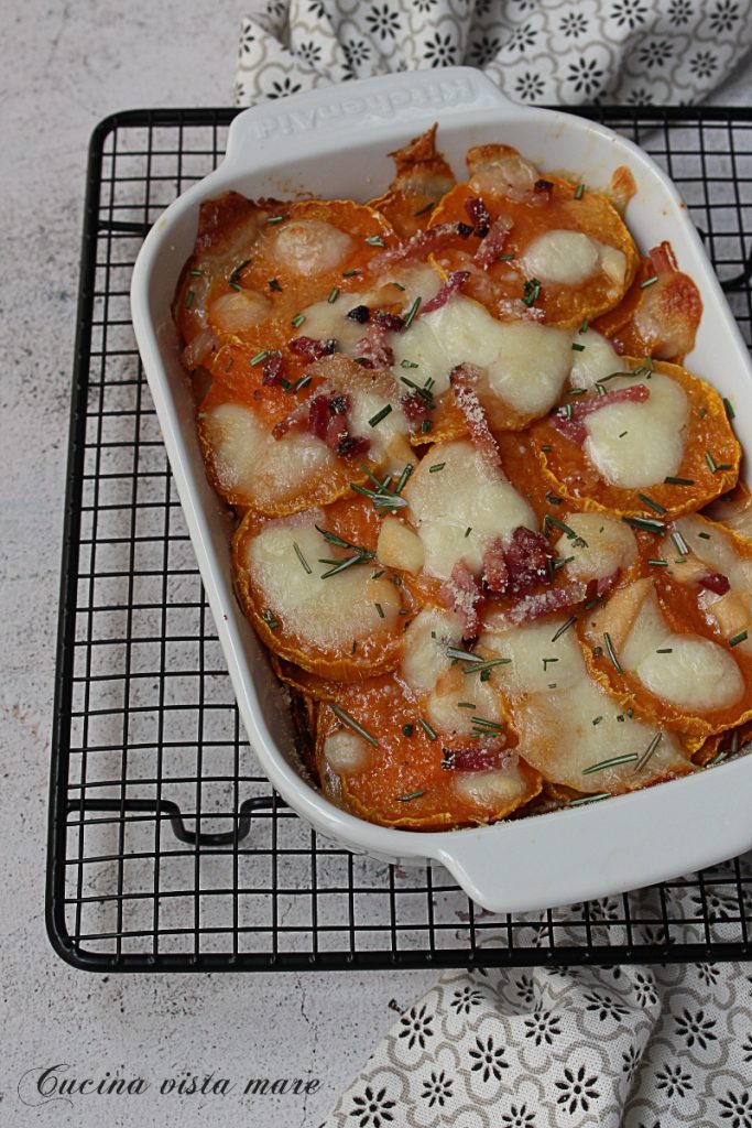 Parmigiana de potiron riche Cuisine vue sur mer