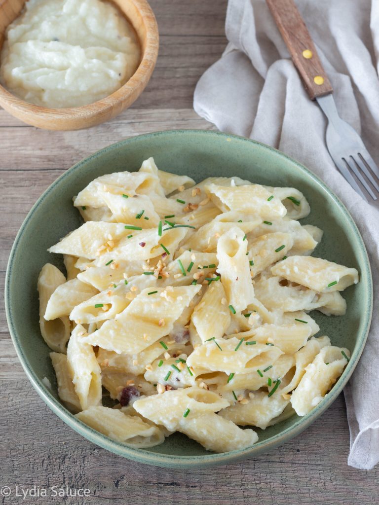pâtes à la crème de chou-fleur