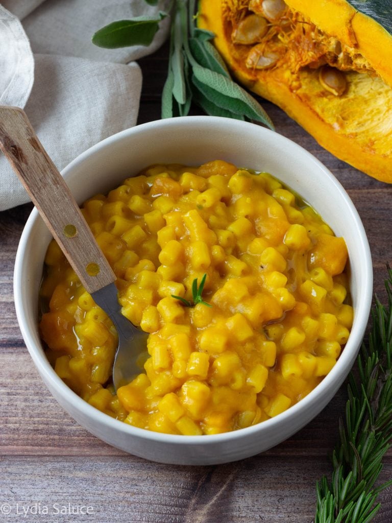 Pasta risottée à la courge