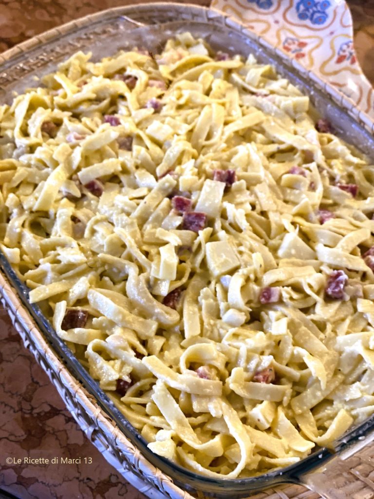 Pastiera rustica de tagliolini