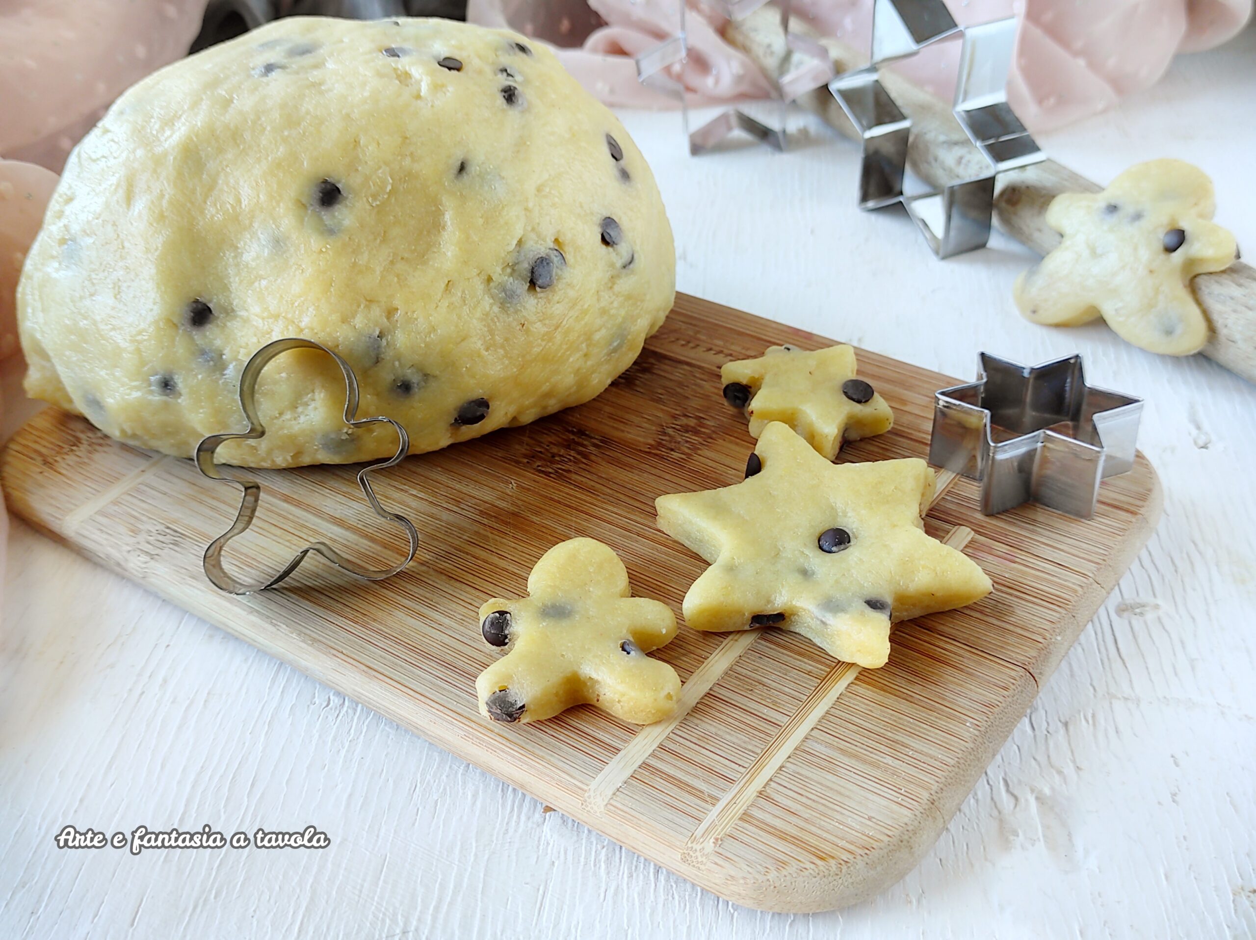 Pâte sablée avec pépites de chocolat