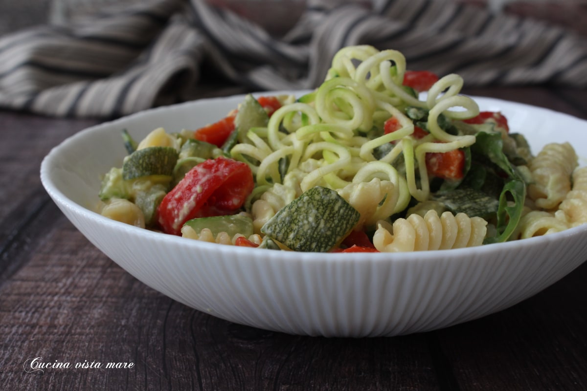 Pâtes aux courgettes et roquette