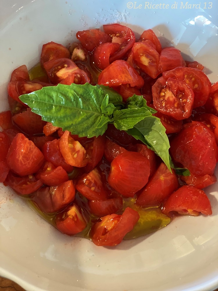 Pâtes froides à la crudaiola