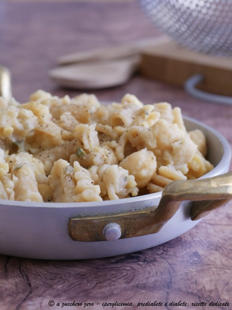 Pâtes et pois chiches au citron