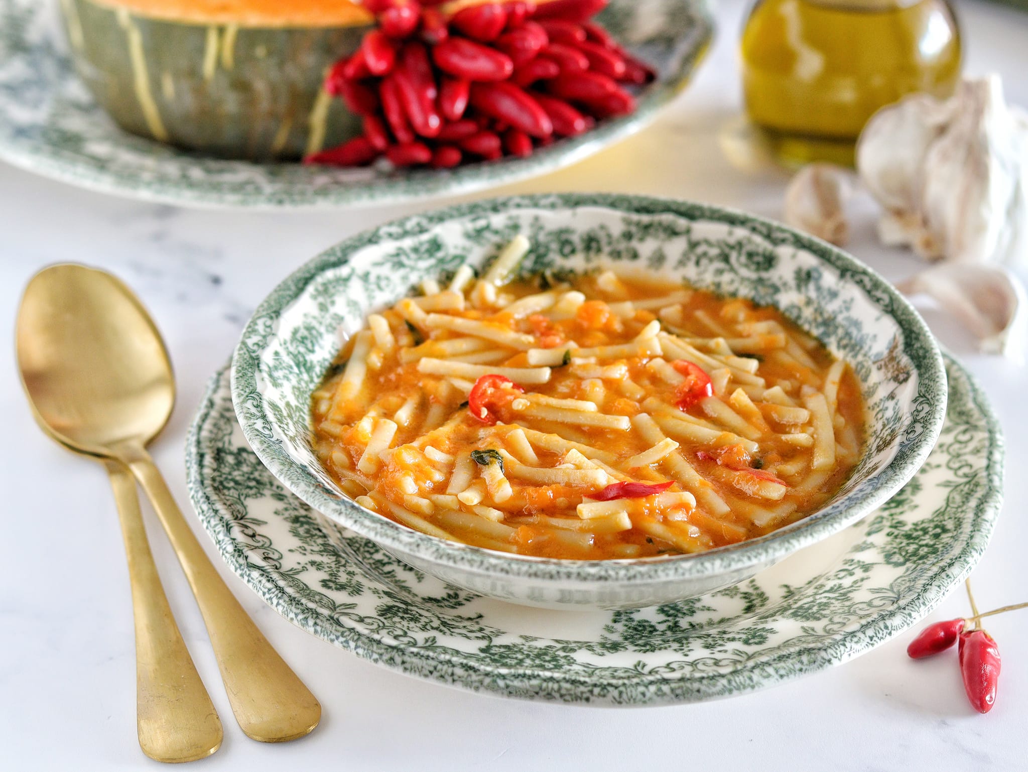 Pâtes et potiron (à la napolitaine)