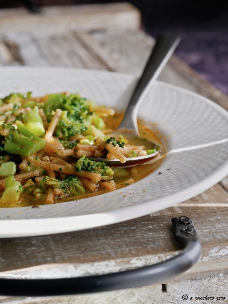 Pâtes intégrales avec brocoli sicilien