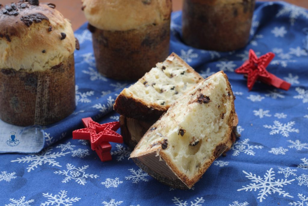 Petits panettones au chocolat