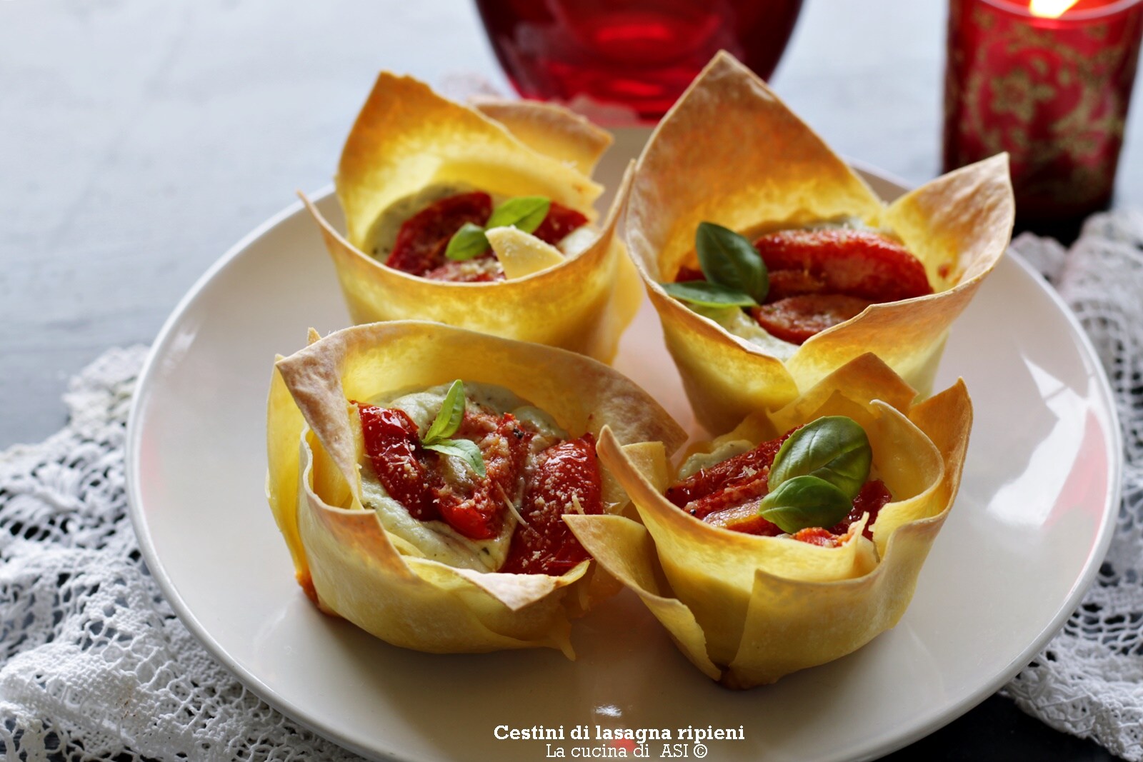 PETITS PANIERS DE LASAGNES FARCIS