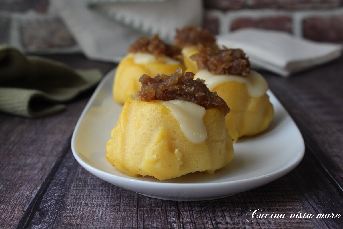 Petits timbales de polenta