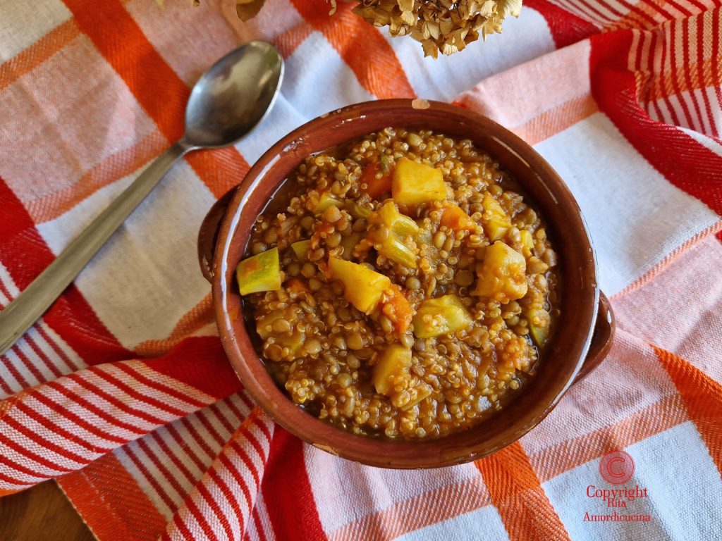 Ragoût de lentilles et Quinoa