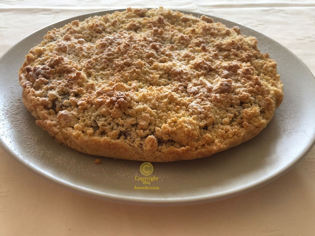 sbriciolata à la purée de figues.