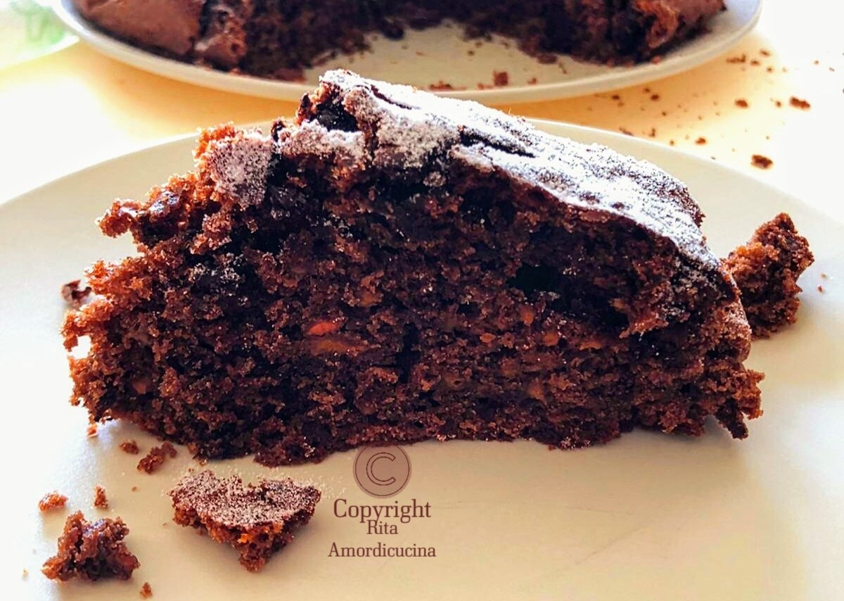 Gâteau aux carottes et cacao