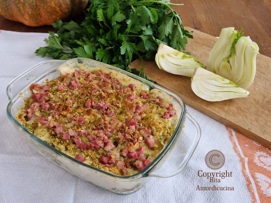 Le timbale de fenouil à la Sicilienne