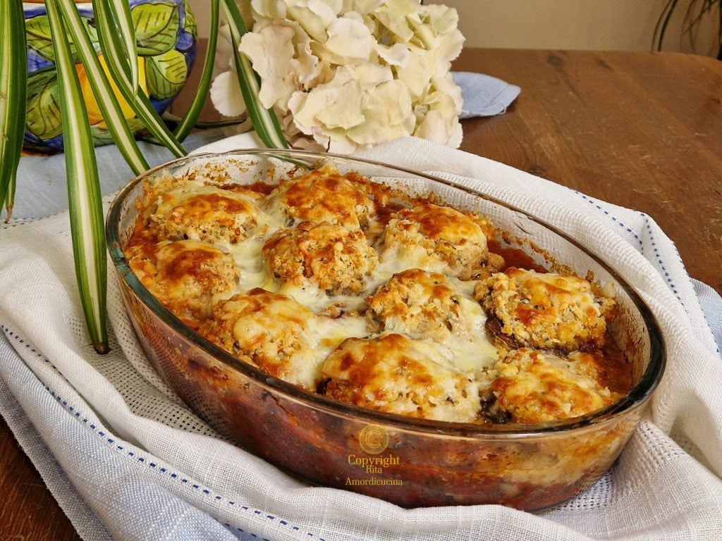 Champignons farcis à la sauce