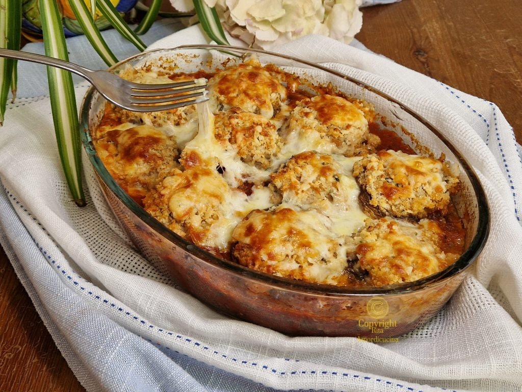 Champignons farcis à la sauce