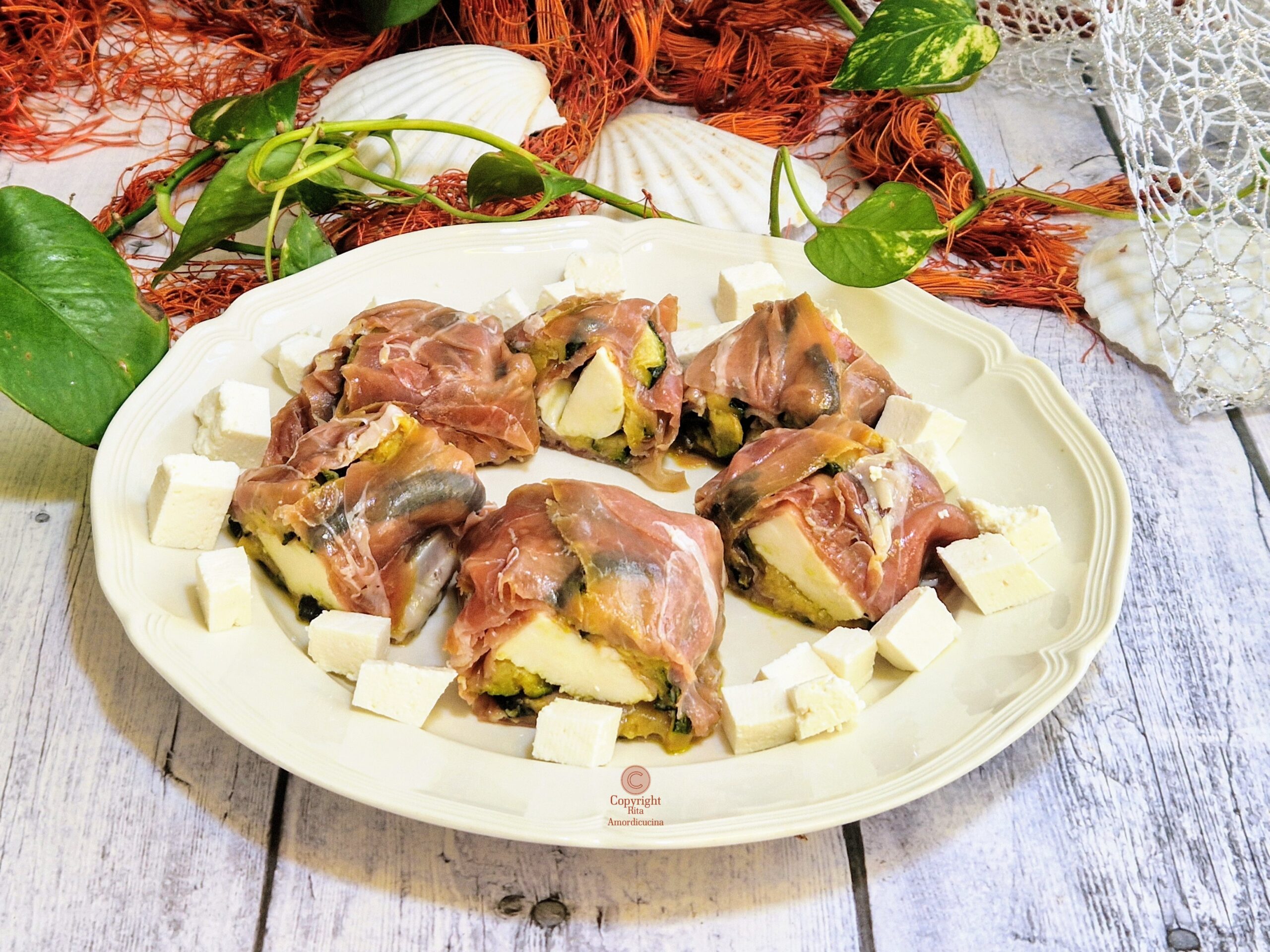 Les petits sachets de jambon cru et mozzarella