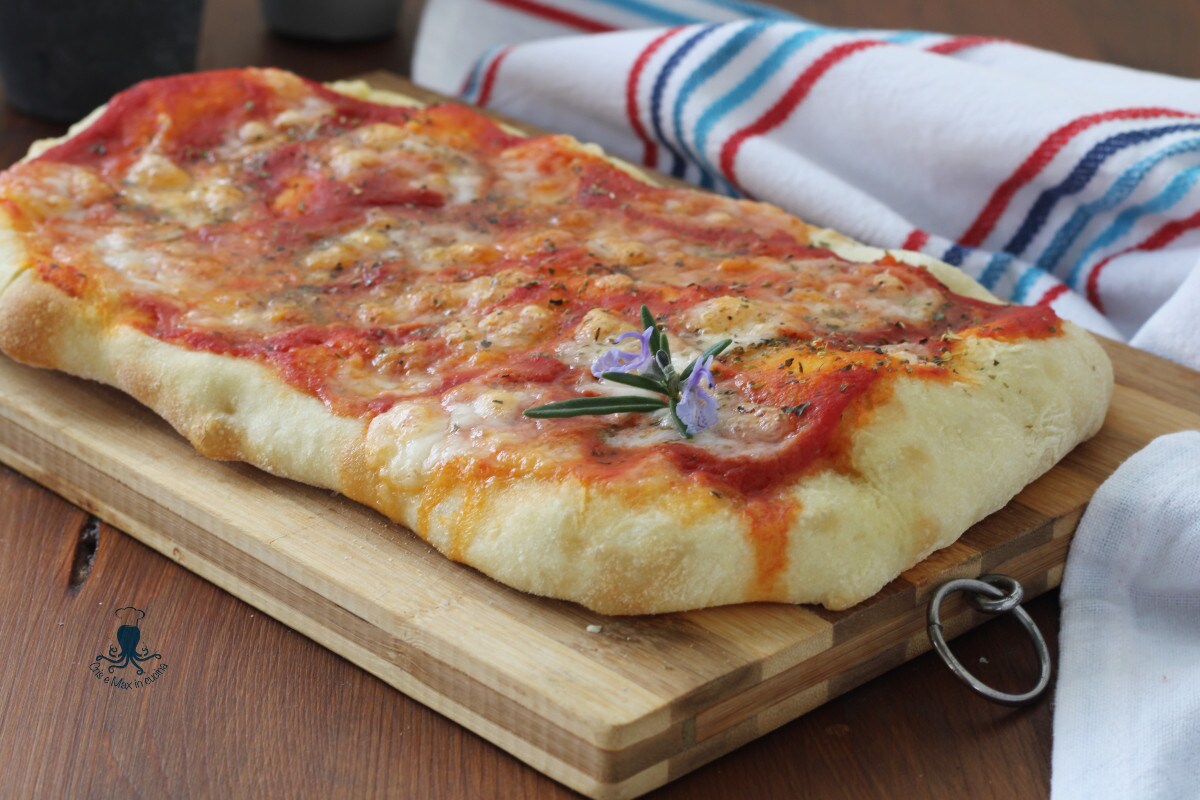 Pinsa romana recette originale, recette à longue levée.
