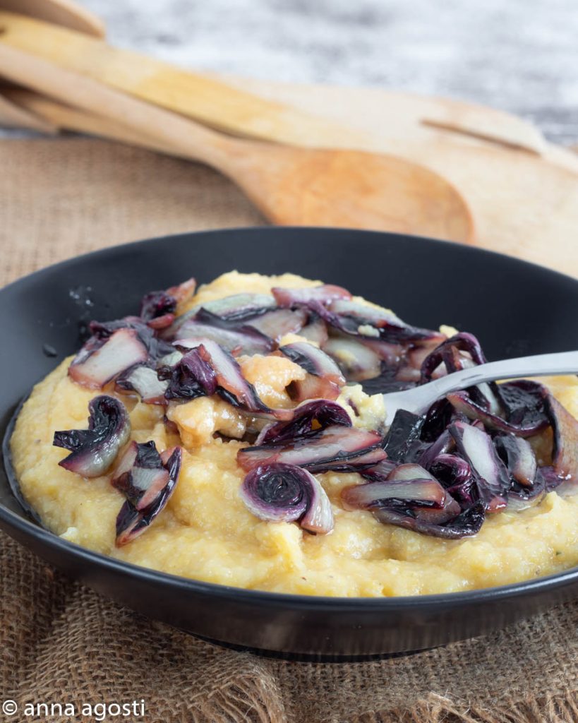 Polenta radicchio et gorgonzola