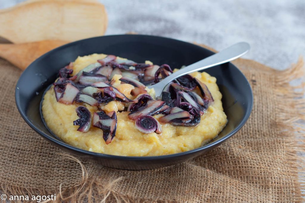 Polenta radicchio et gorgonzola