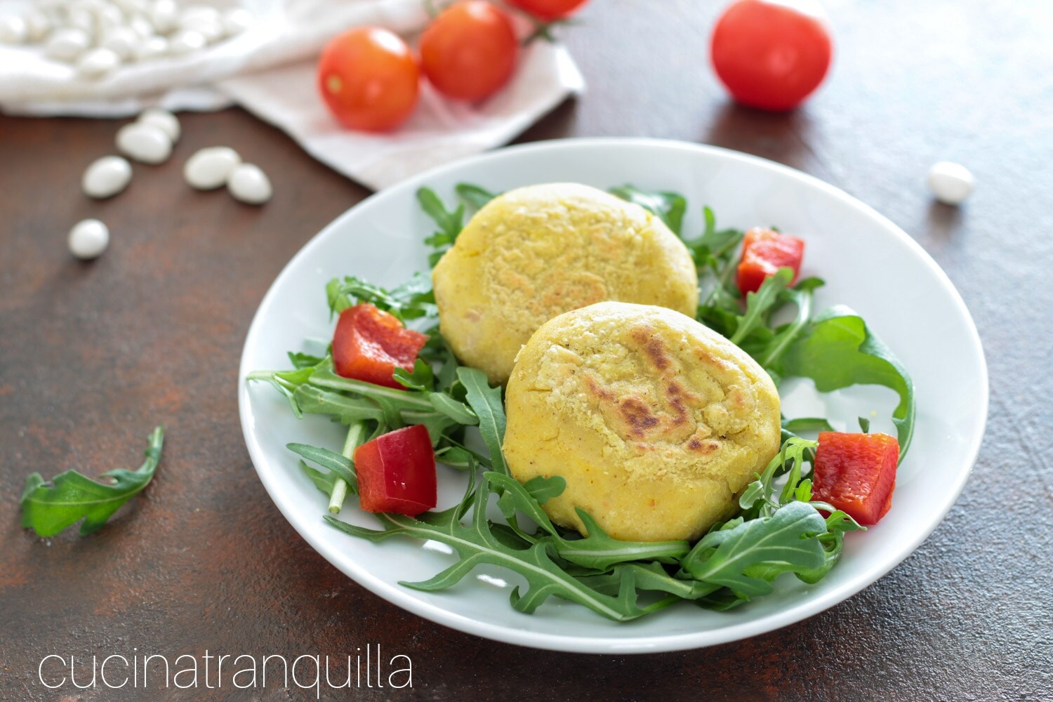 Burger de haricots blancs et curry