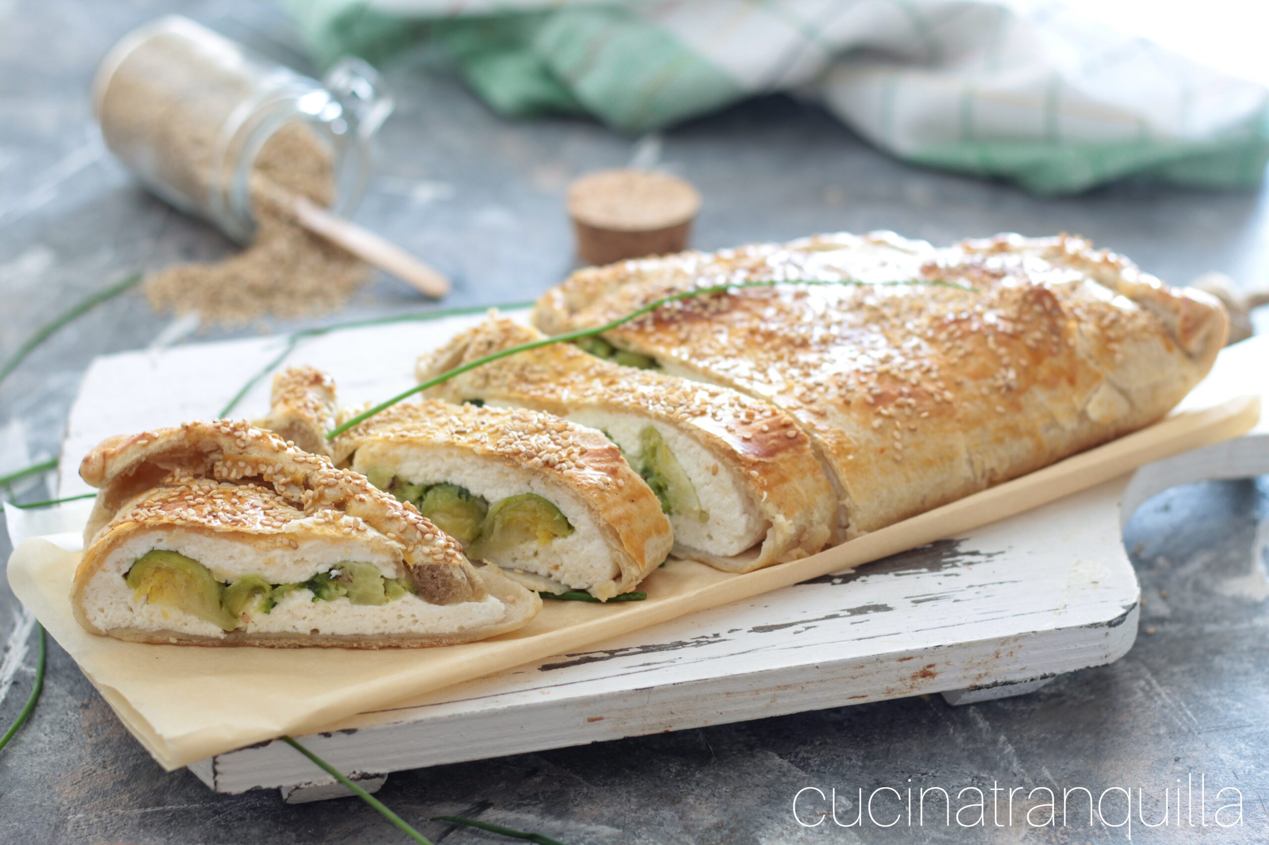 Feuilleté à la ricotta et aux légumes