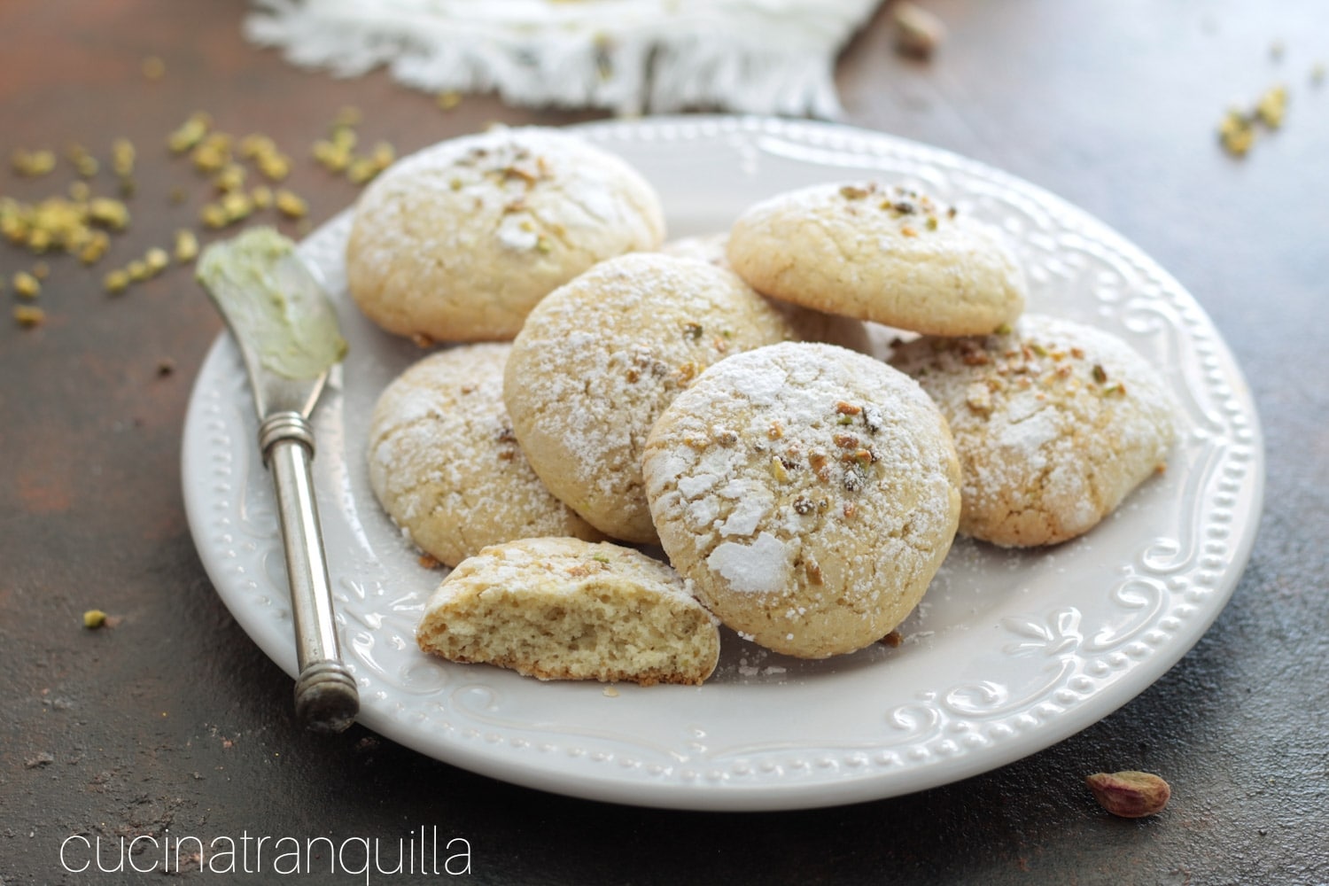 Biscuits moelleux à la pistache