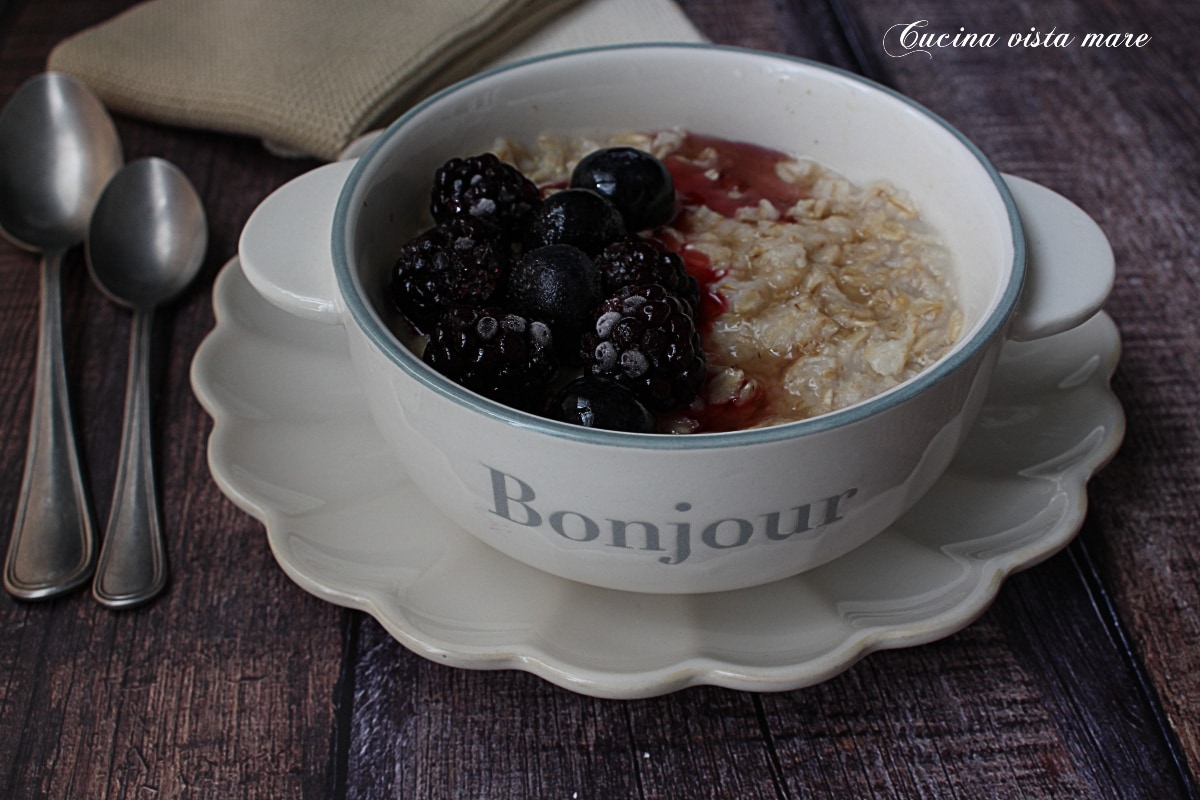Porridge d’avoine au micro-ondes