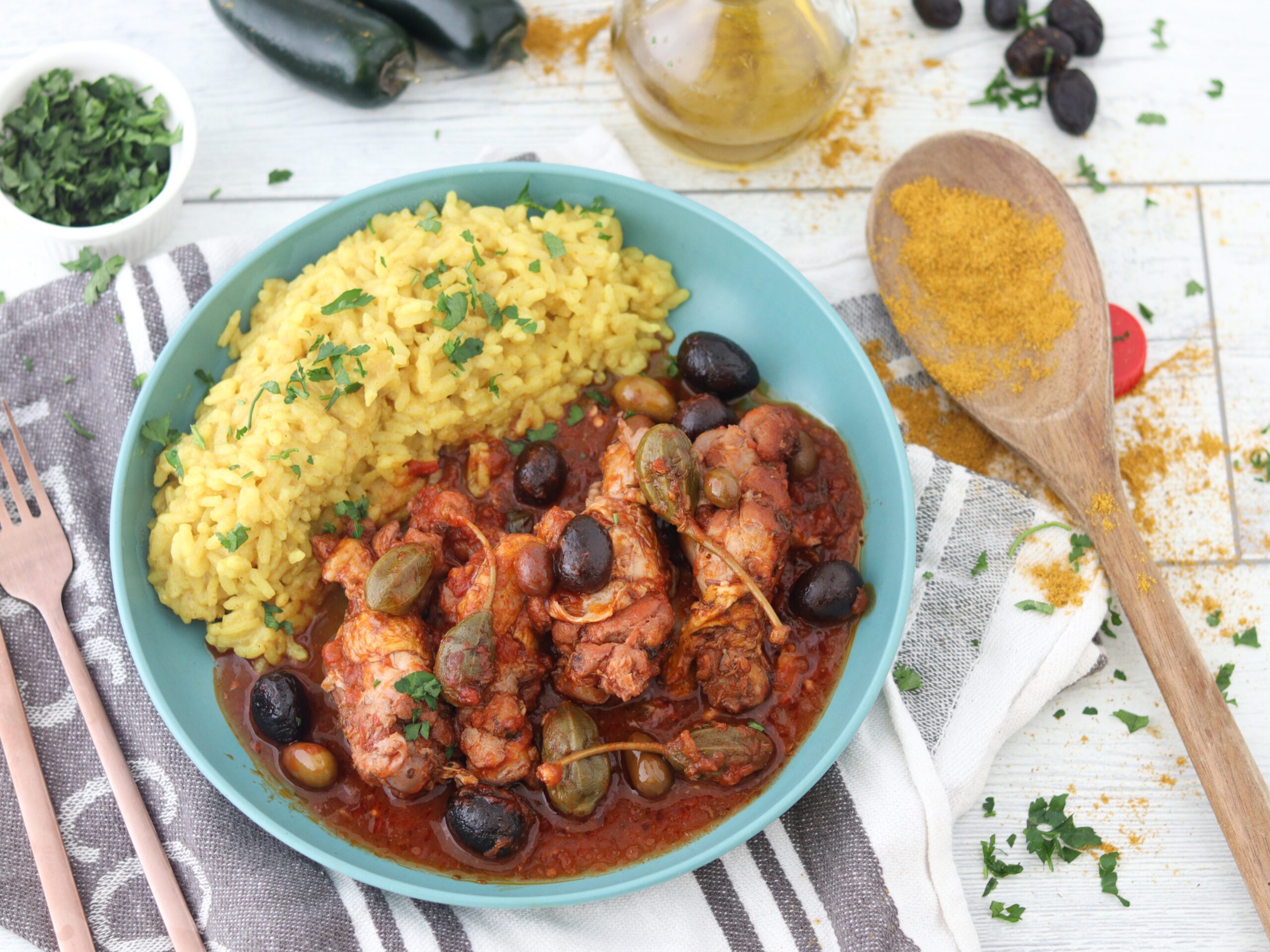 Poulet à la puttanesca