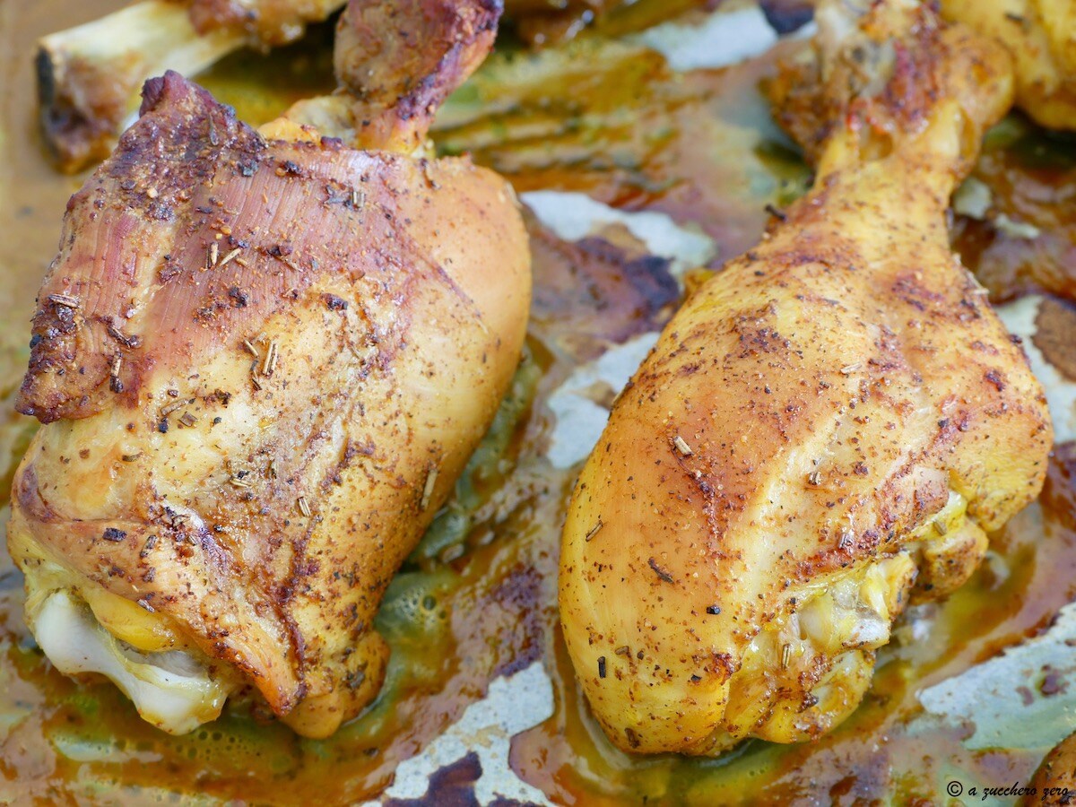 Poulet épicé au four