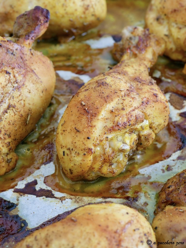 Poulet épicé au four