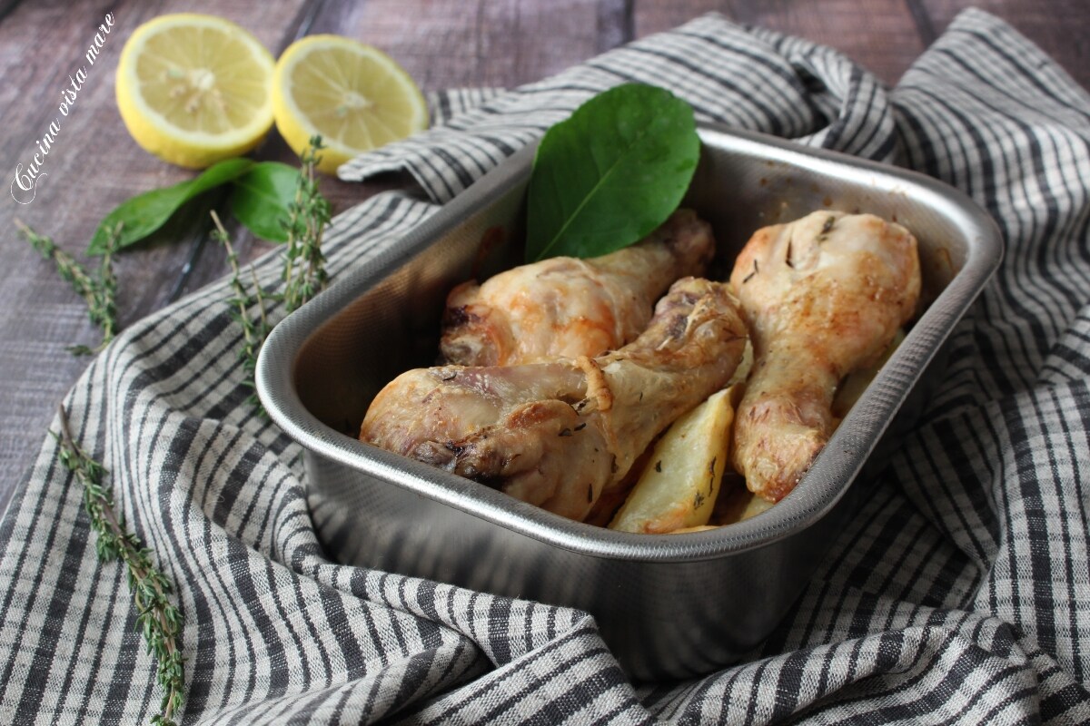 Poulet rôti citron et thym