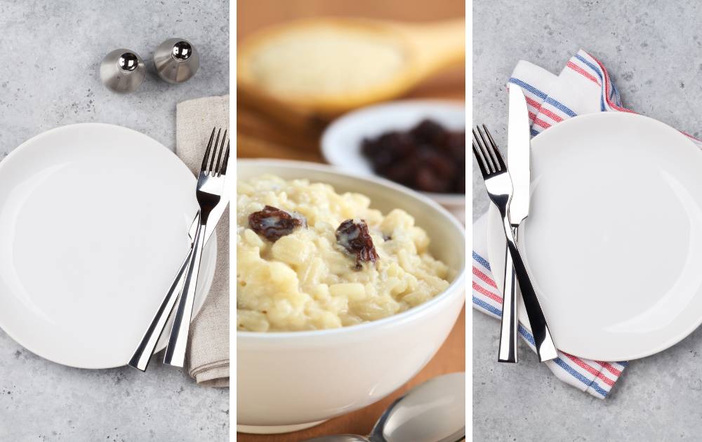 Pudding de riz au rhum et raisins secs