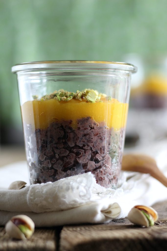 pudding de riz noir