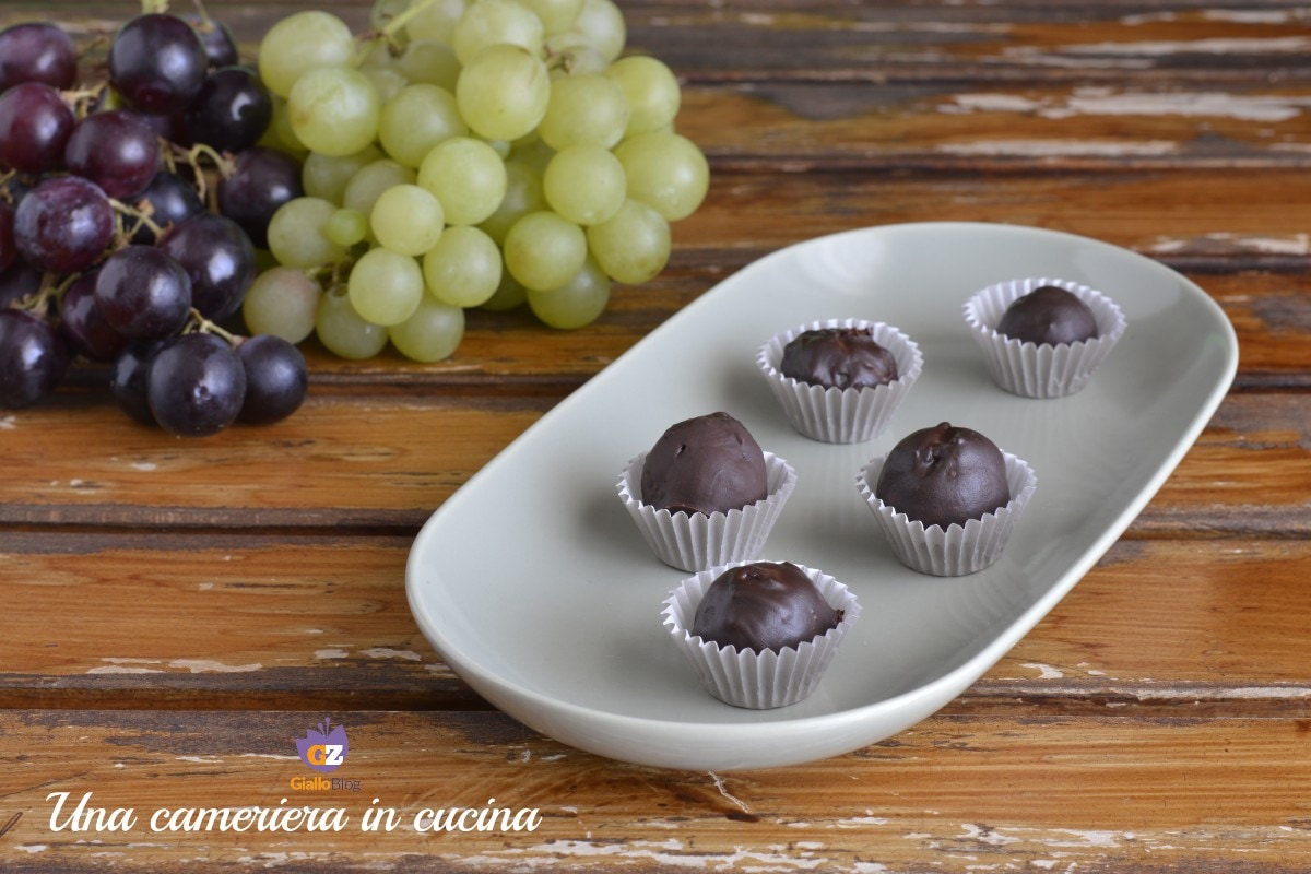 Raisin enrobé de chocolat