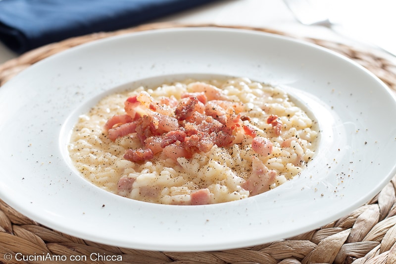 Risotto à la carbonara