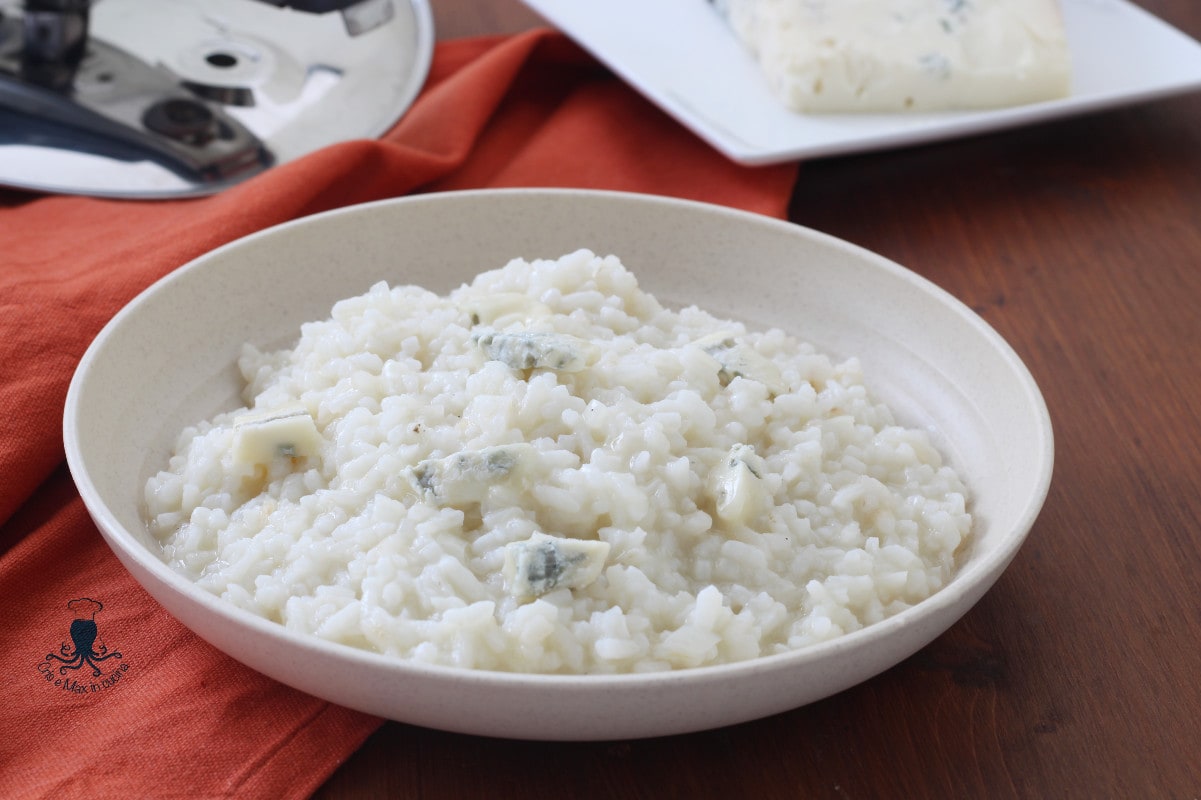 Risotto au gorgonzola à la cocotte-minute
